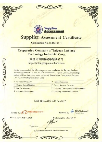 TUV Certificate Germany